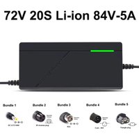 72V Charger 5A 20S Lithium-ion Battery Pack Charger 84V 5A Intelligent Fast Charging EU / US Plug With Cooling Fan