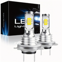 2PCS H7 LED Headlight Super Bright Bulbs Kit White 33000LM High/Low Beam 6500K