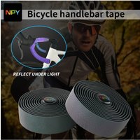 AliExpress NPY Cycling Bar Tape Road Bike Noctilucent Dazzle Handlebar Stripes Light Reflective Colorful MTB Leather Bicycle Fork Grip Tape