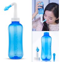 300ML Nasal Wash Sinusitis Nose Cleaner for Adults Child Allergic Rhinitis Treatment Nasal Irrigator Neti Pot Nose Cleaning Tool