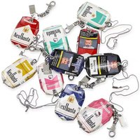 Creative handmade coating antique craftsmanship empty cigarette box hanging accessories necklaces bag pendants waist accessories