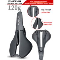 AliExpress plselis PLSELIS new road car high-end carbon fiber lightweight short nose breathable hollow hot selling soft and comfortable saddle