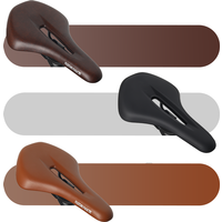 AliExpress riderace Bike Saddle PU Leather Comfortable Soft MTB Road Bicycle Seat One-Piece Hollow Breathable Shockproof Outdoor Cycling Cushion