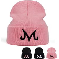Unisex M Letter Embroidery Beanies Hats Autumn Winter Warm Hat Hip Hop Caps for Women Men Cotton Skull Bonnet Hat
