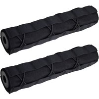  Airsoft Suppressor Cover Adjustable Protective Sleeve Muffler Case with MOLLE for Hunting Touring Airsoft Gun