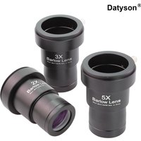 Datyson W5P0083BCD 1.25'' 2x/3x/5x Telescope Barlow Lens Metal Fully Coated Focal Length Extender With M42 Camera Mount Threads