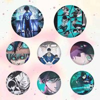 R-Rin I-Itoshi Round Snap-in Brooches Rock Band Lapel Pins Badges Fan Collection Accessories Jewelry Handmade Gifts