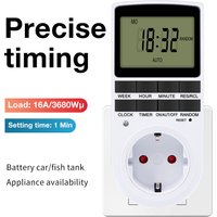 Electronic Timer Socket LCD Digital Timer Switch EU FR US UK AU Plug Timers 7Day 12/24 Hour Programmable Control Timing Outlet