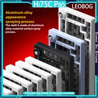 LEOBOG Hi75C Pro Mechanical Keyboard Aluminum Alloy 3Mode/wired Keyboard Kit Gasket Structure Multi-function Knob Game Accessory