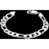 original 925 Sterling Silver classic 10MM geometry bracelets for women Fashion party Wedding engagement jewelry gifts