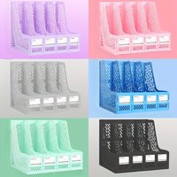 1 pcs, thickened file rack, file frame, quadruple file seat, simple data basket, shelf, file basket, office use, student use