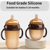 150/250ML Newborn Baby Bottles Silicone BPA Free Anti-Choke Anti-flatulence 0-24 Month Infant Milk Feeding Bottles With Handle