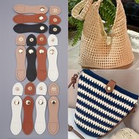 8Pcs 9cm Fashion Leather Bag Buckle Handmade Buttons Wallet Hasp Clasp Buckle Card Pack Buckle for DIY Handbag Accessories