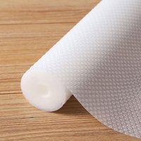 1 Roll Easy-Clean Cuttable Shelf Liner - Waterproof & Oil-Proof, Non-Adhesive EVA Drawer Paper Durable for Kitchen Cabinets