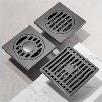 Anti-Odor Stainless Steel Floor Drain Thickened Dual Use Drain Valve Cover All Copper Drain Core Universal Bathroom Drain Plug