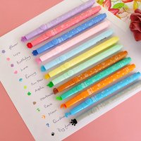 6 Teile/satz Nette Candy Farbe Textmarker Stift Tinten Kreative Marker Stempel Fluoreszierende Stifte schule Liefert büro Schreibwaren