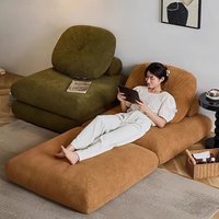 Living Room Sofa Foldable Sofa Bed Leisure Lazy Single Sofa Bed Soft Bag Lazy Tatami Living Room Folding Chairs Room Furniture