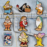 Evil Queen Enamel Pins Classic Fairy Tale Brooch The Lovers Tarot Card Cartoon Lapel Pin For Backpack Jacket Hat Jewelry Gift