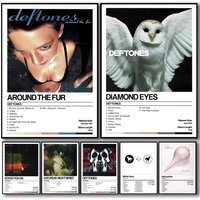 Rock Band Album D-Deftones Poster Decorative Wall Art Stickers Mural Photo Print for Home Living Room Hallway Decor