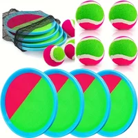 Sticky Ball Toys - Outdoor Games, Beach Toys, Throwing and Ball Set with 2 Rackets and 1 Ball, Easter Gift