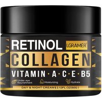 Retinol Cream Collagen Smooths Wrinkles Firms Face Brightens Face Pore Shrinking Moisturizer Suitable for sensitive skin