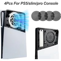 4Pcs Dust Filter Net For PS5/slim/pro Game Console Breathable Dustproof Mesh Case Cover For Playstation 5 Gaming Accessories