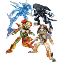 New Style Horror Movie Building Blocks Robot War Model Building Blocks DIY Assemble Monster Action Alien Figure Bricks Gifts