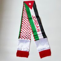 Jordan scarf 14*130cm Jordan flag Custom Scarf football team Scarf Printing Satin Jordan banner