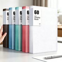 Morandi Color 60Page A4 Storage Folder: Clear View Panels, Durable & Fashionable Design for Organized Space-Saving