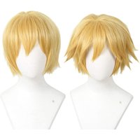 Adrien / Cat Noir Cosplay Wig Synthetic Short Golden Blonde Hair Male Anime Performance Wigs