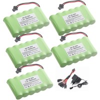 7.2V 6800mah Ni-MH 6*AA Rechargable Battery With SM Plug For RC Truck/ Rc Racing car/ boat model Toys