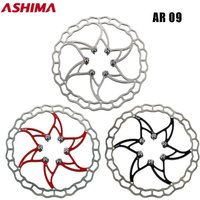 ASHIMA ARO 09 Disc Brake Mountain Road Bike Rotor Stainless Alutra-Light 140MM/160MM/180MM 6 Bolts Rotor Bicycle Accessories