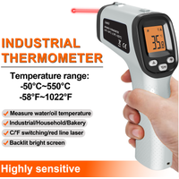 Handheld Non-Contact Thermometer Backlit LCD Display Digital Laser Thermometer, Measurement Range -50°C To 550°C Thermometer Gun