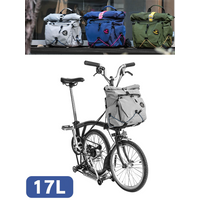 AliExpress Rhinowalk Bike Handlebar Bag 17L For Brompton Dahon Folding Bike Cycling Backpack Front Quick Release Urban Basket No Adapter