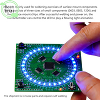 (BBQ4)LQFP64 Soldering DIY Kit 5V Running Light SMD Soldering Practice Board Kit Type-C Interface For Soldering Instruction