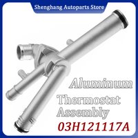 03H121117A 03H121121C 95510606000 Aluminum Thermostat For VW Passat CC Touareg Phaeton Eos Audi Q7 Skoda Superb Porsche Cayenne