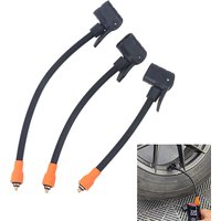 M6 Thread Locking Air Chuck With Air Tube, Standard Tire Valve Fine Thread, Suitable For M6 Thread Integrated Air Pump