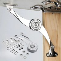 2/1pcs Hydraulic Randomly Stop Hinges Kitchen Cabinet Door Adjustable Polish Hinge Furniture Lift Up Flap Stay Support Hardware