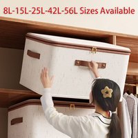 FLOWERS SPRAL Storage Boxes, Non-Woven Fabric Clothing Organizer Bins for Home Bedroom Closet OrganizationInclude Good Helpers