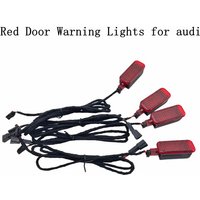 4PCS LED door warning lamp cable For A3 A4 A5 A6 A7 A8 Q3 Q5 TT 8KD947411 8KD 947 411 8KD947415 8KD 947 415 RED light