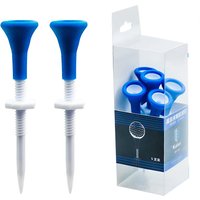 Nouveaux t-shirts de Golf en plastique bleu, la hauteur peut être ajustée librement, plus durables, accessoires de Golf pour golfeurs, 5 pièces/boîte