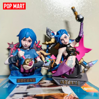 POPMART League Of Legends Arcane Series 1 Blind Box Collectible Anime Bust Statue Desktop Ornament Gift For Anime Game Fans