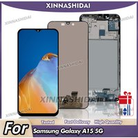 6.5'' New LCD For Samsung Galaxy A15 5G Display Screen SM-A156B 5GSM-A155F Display Touch Screen With Frame Digitizer Assembly