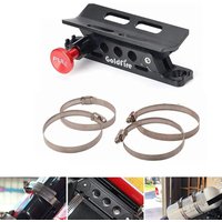 Quick Release Aluminum Fire Extinguisher Holder Mount Bracket with 4 Clamps Adjustable for Wrangler TJ JK JL JKU UTV Polaris RZR
