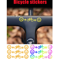 AliExpress NONE 3PCS Bicycle Personality Frames Handle Bar Mudguard Sticker Rainbow Vinyl Mountain Road Bike Protection Decorative Decal