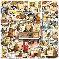 50-Pack Cartoon Otter Stickers Waterproof Decorative Decals for Water Bottles Laptops Mobile Phones Notebooks Luggage