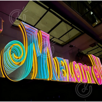Custom 3D Infinity Mirror Light Sign Infinity Mirror Logo Sign Led Indoor Decoration Mirror Light Custom Business for Wall Decor