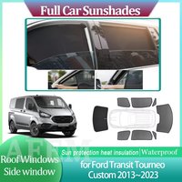 Full Car Sunshades For Ford Transit Tourneo Custom 2013~2023 Roof Windows Sun Visor WindshieldCurtain Sunroof Cover Accessories