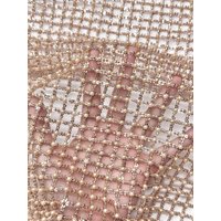 Green African Lace Tulle Fabric with nigerian Embroidery And Sequins 2 Yards Beaded Fashion Mesh for Women's Sewing And Clothing