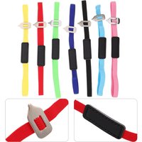 7Pcs Elastic PU Bookmarks Colorful Page Marker Bands Flexible Reading Accessories Planner Book Clips for Book Lovers